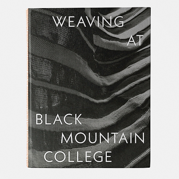 Black book cover of Weaving at Black Mountain College