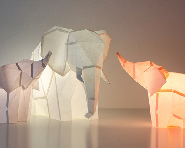 OWL, Paper Lamp, Elephant Family
