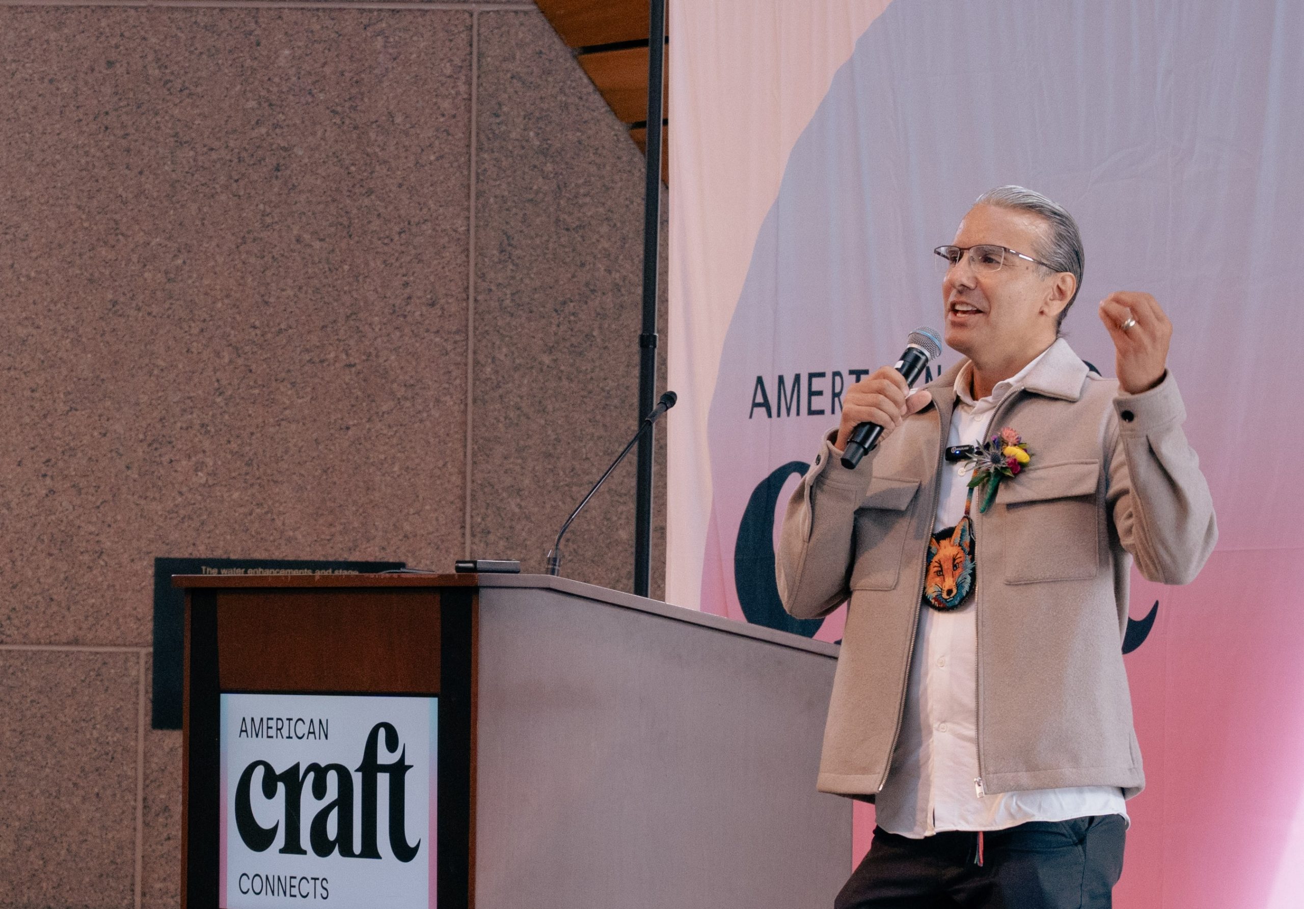 Dr. Anton Treuer speaking at American Craft Connects Conference & Awards 2026
