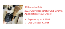 2025 Craft Research Fund Grant Application