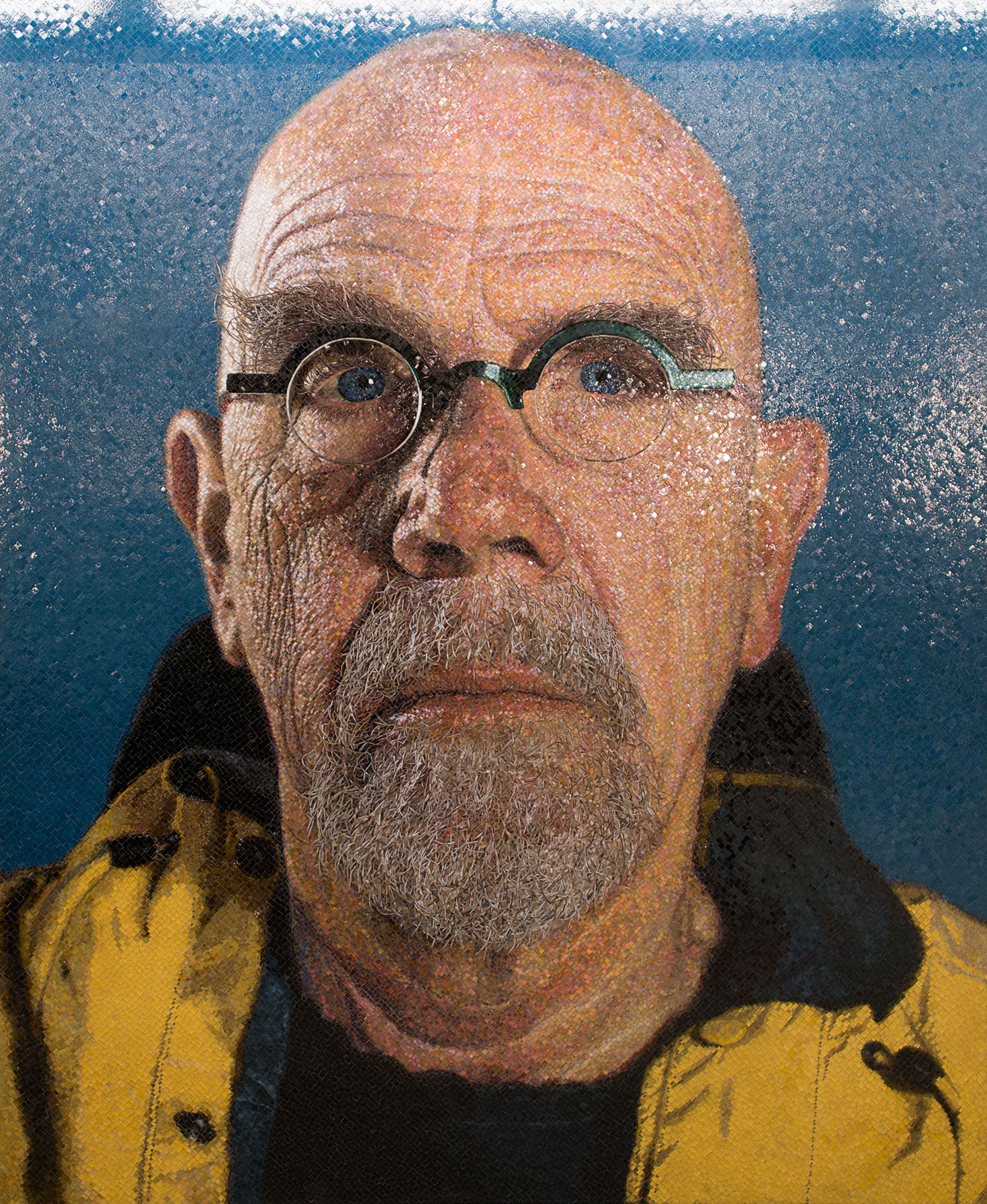 Chuck Close Self Portrait Yellow Raincoat