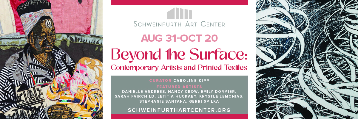 Schweinfurth Art Center's Beyond the Surface exhibit Aug 31–Oct 20 promo graphic