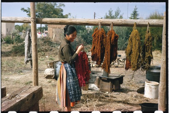 Todd Webb, Alice with yarn drying