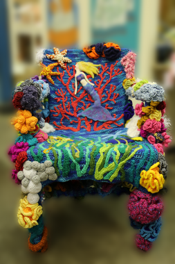 "Under the Sea" crocheted arm chair
