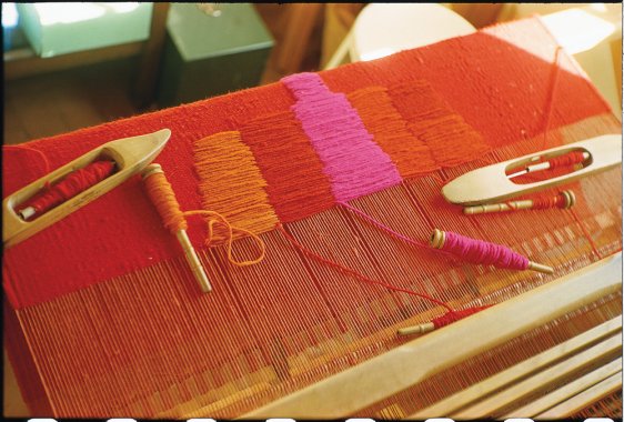 Alice Kagawa Parrott Loom close up work