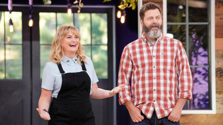Amy Poehler and Nick Offerman