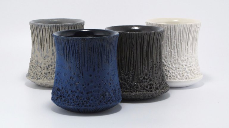 Judi Tavill ceramic mugs