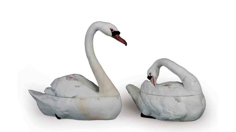18th-century swan tureens