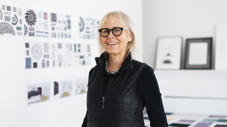 Anne Wilson in her Evanston, Illinois, studio. Photo by Azuree Holloway. 