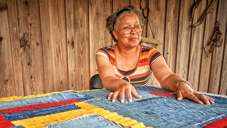 Through Vacation With an Artist, apprentices can learn craft skills from accomplished makers such as Loretta Pettway Bennett. Photo courtesy of Vacation With an Artist.