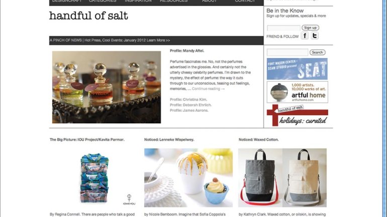 Handful of Salt website