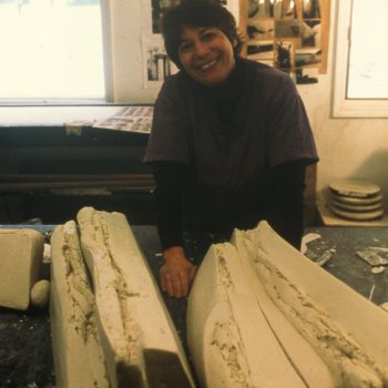 Paula Winokur in her studio