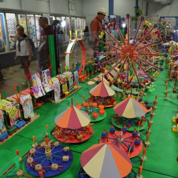 A tinker-toy rendition of the Minnesota State Fair's amusement park