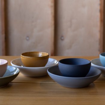 Various dishes from Heath Ceramics' Chez Panisse line