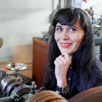 Portrait of Brittany Nicole Cox at her workstation