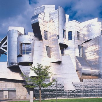 Outside of the Weisman Art Museum