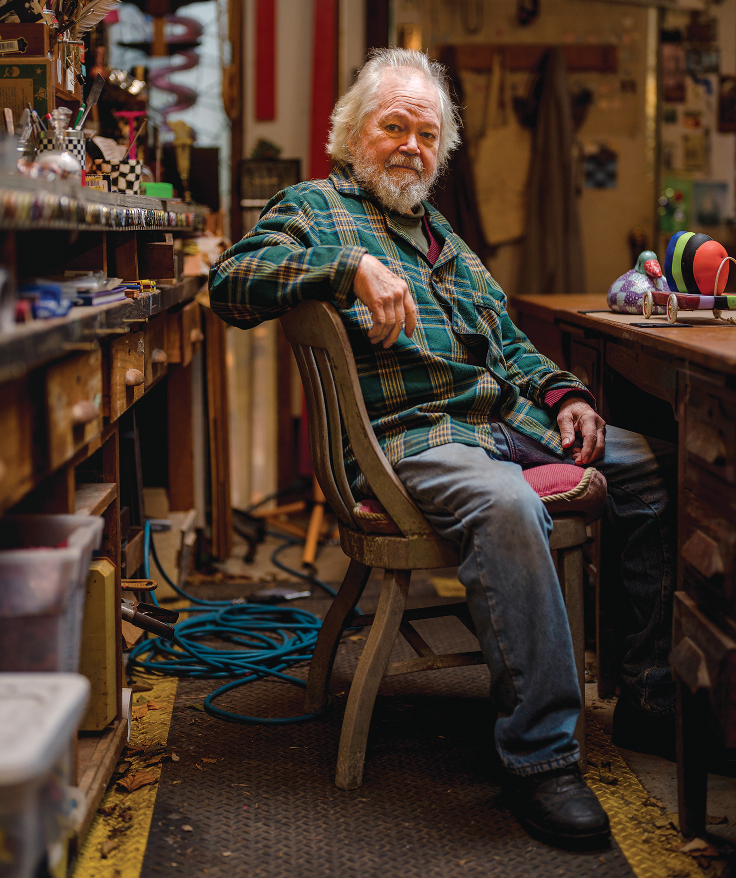 Richard Marquis in his studio.