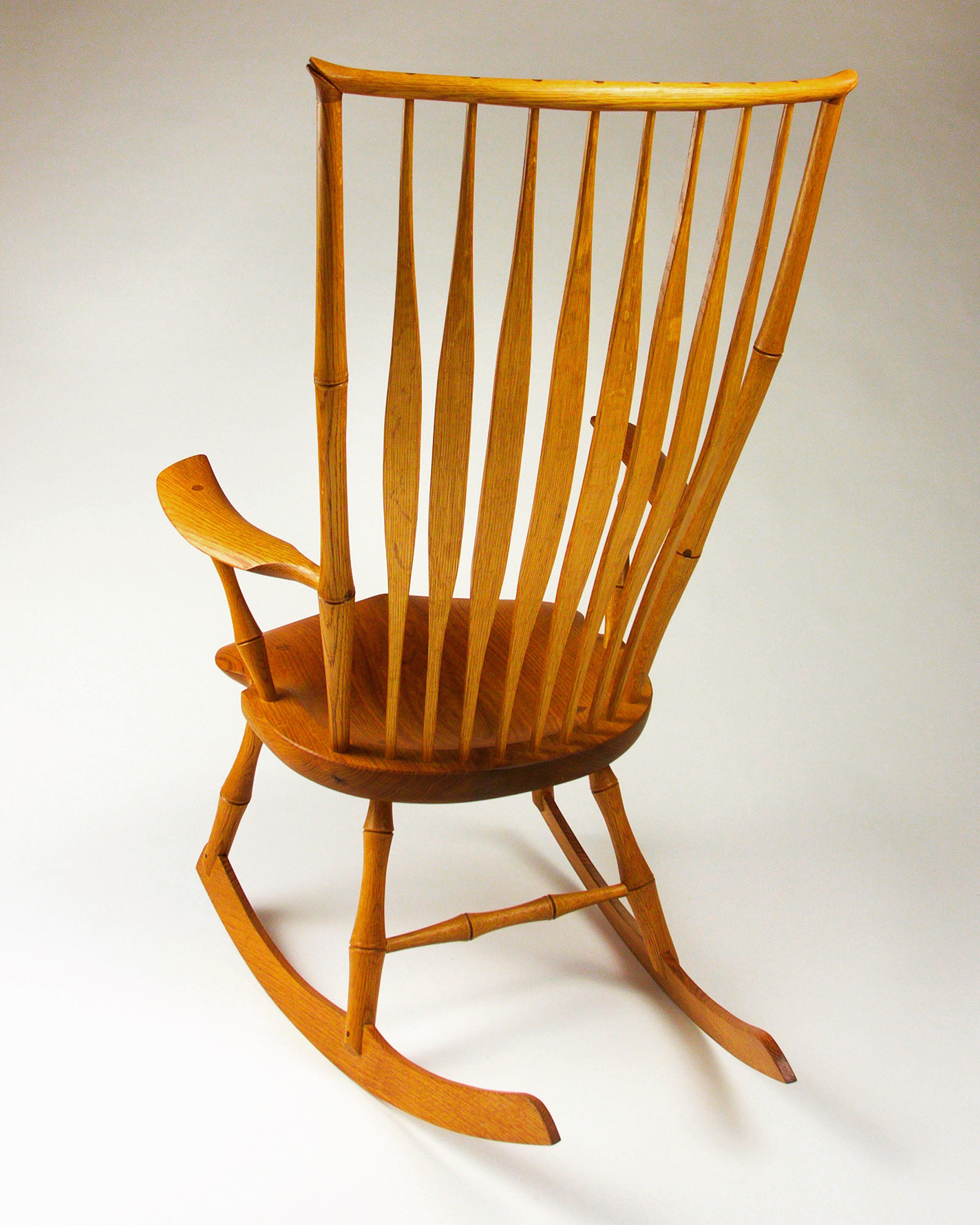 Handmade Windsor rocking chair by Peter Galbert