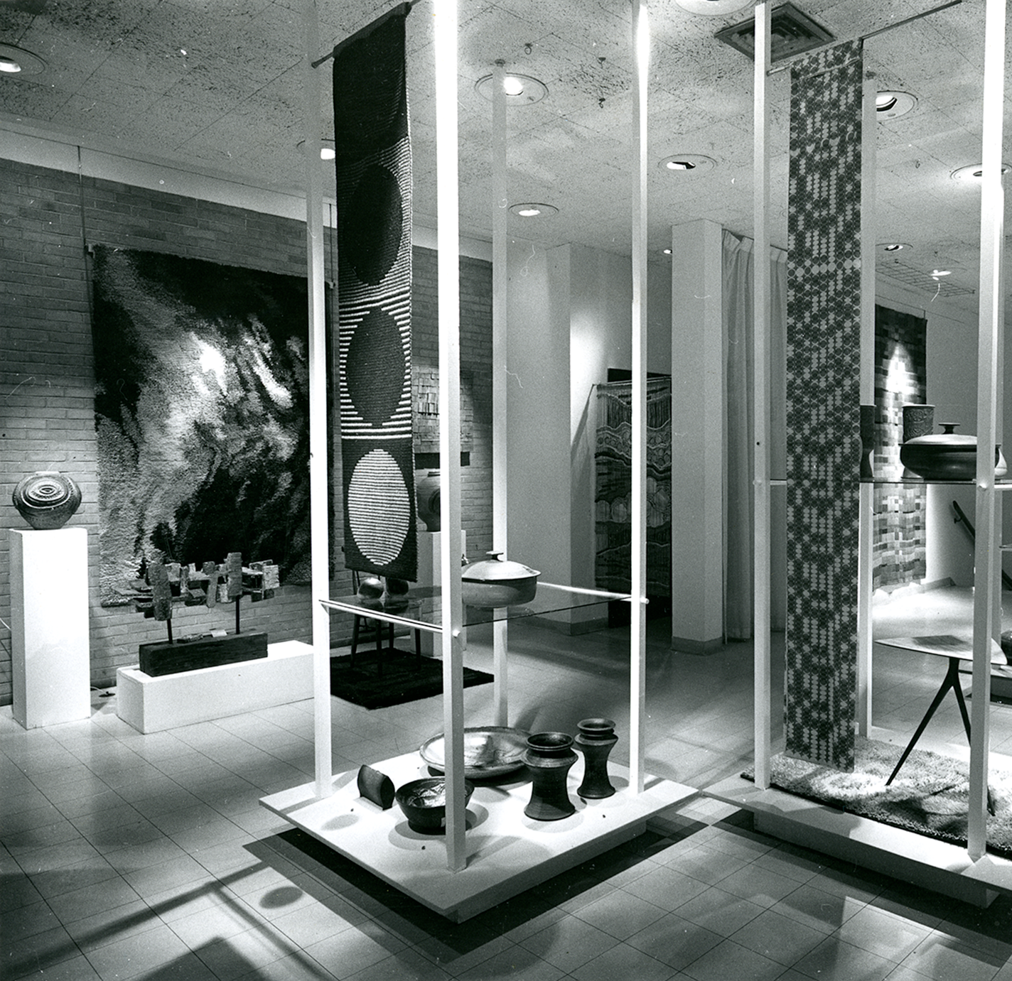 Installation of the Young Americans 1962 exhibition