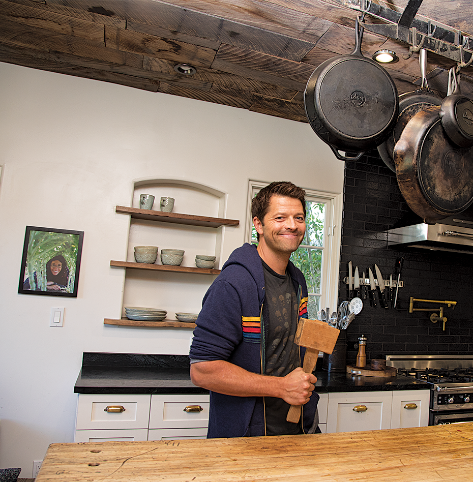 Collins in his kitchen