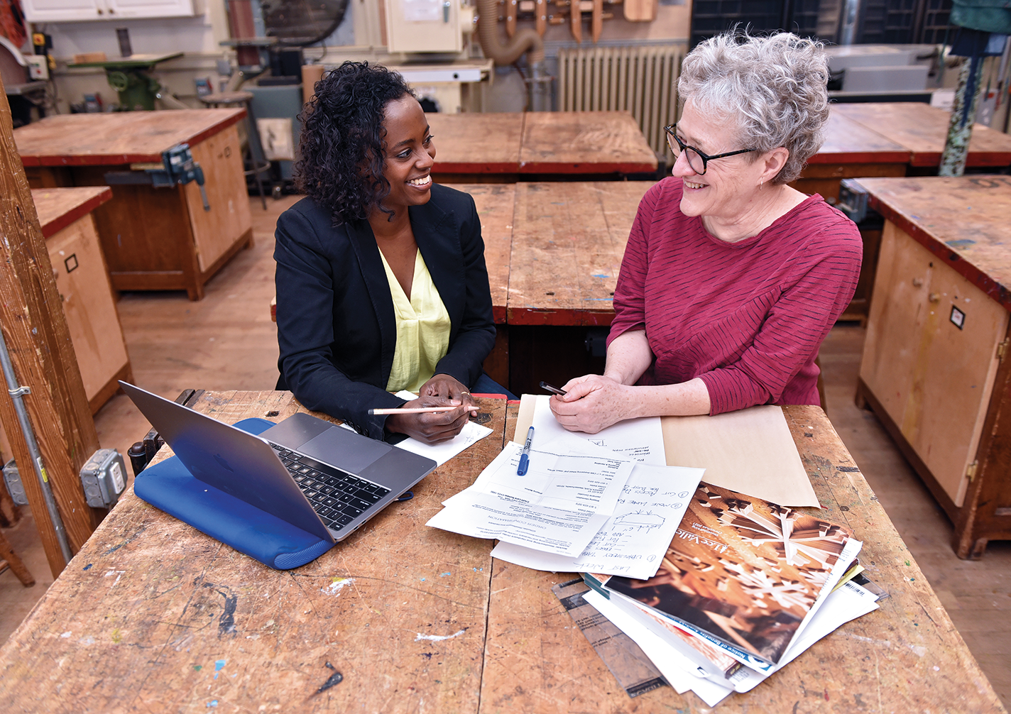 Alison Croney Moses, associate director, with Abigail Norman, executive director.