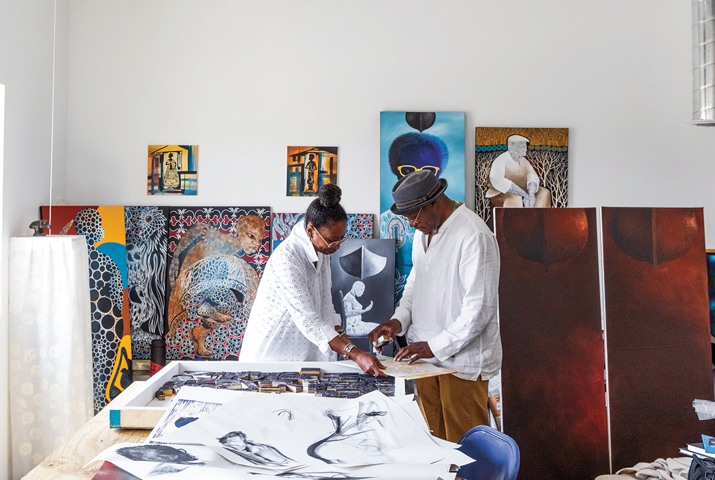 Marcia and Daniel Minter, founders of Indigo Arts Alliance.