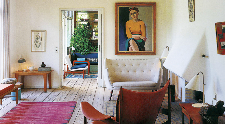 Detail from the book cover of Finn Juhl and His House by Per H. Hansen.