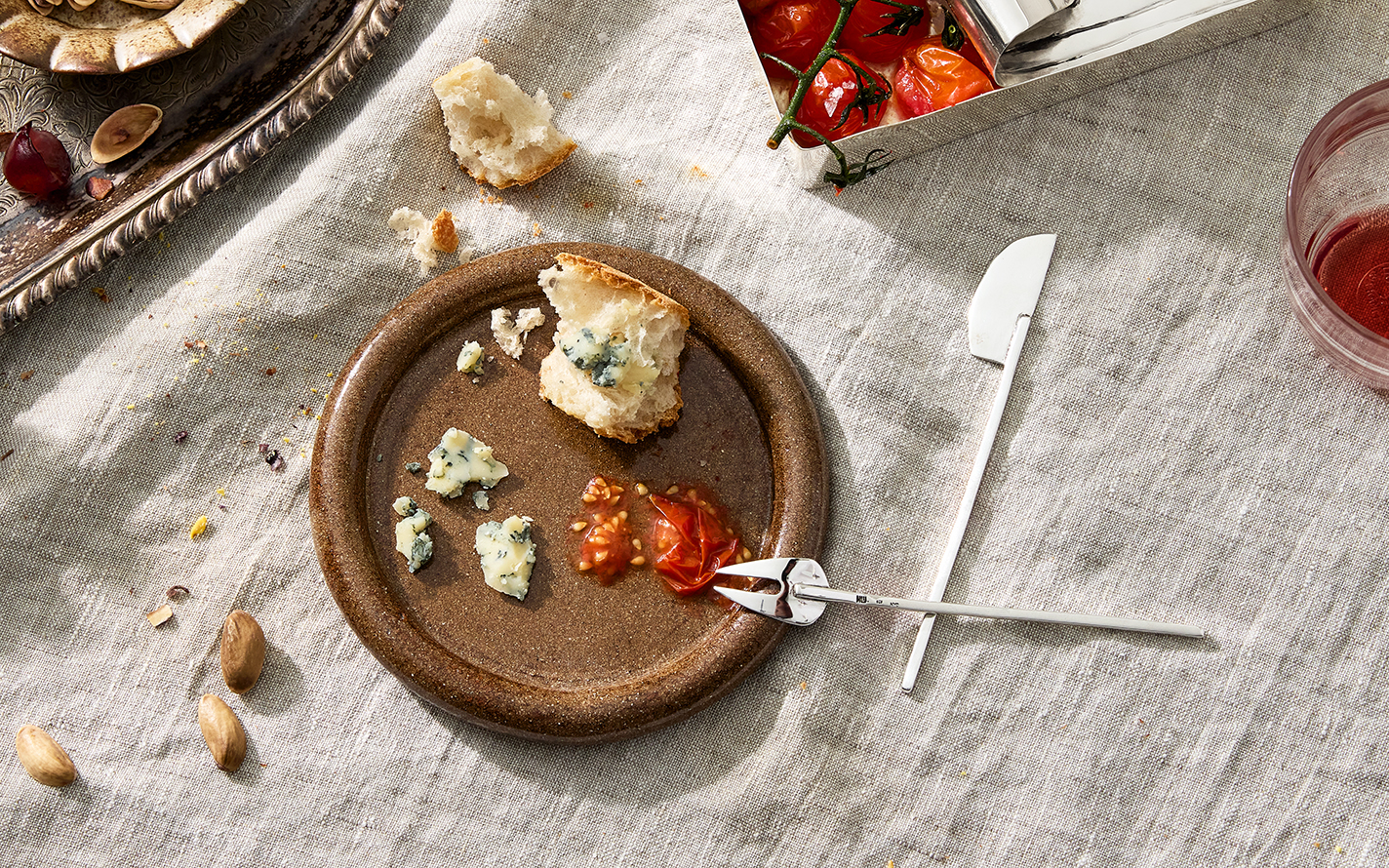 Silver apertivo fork and knife set by Heath Wagoner