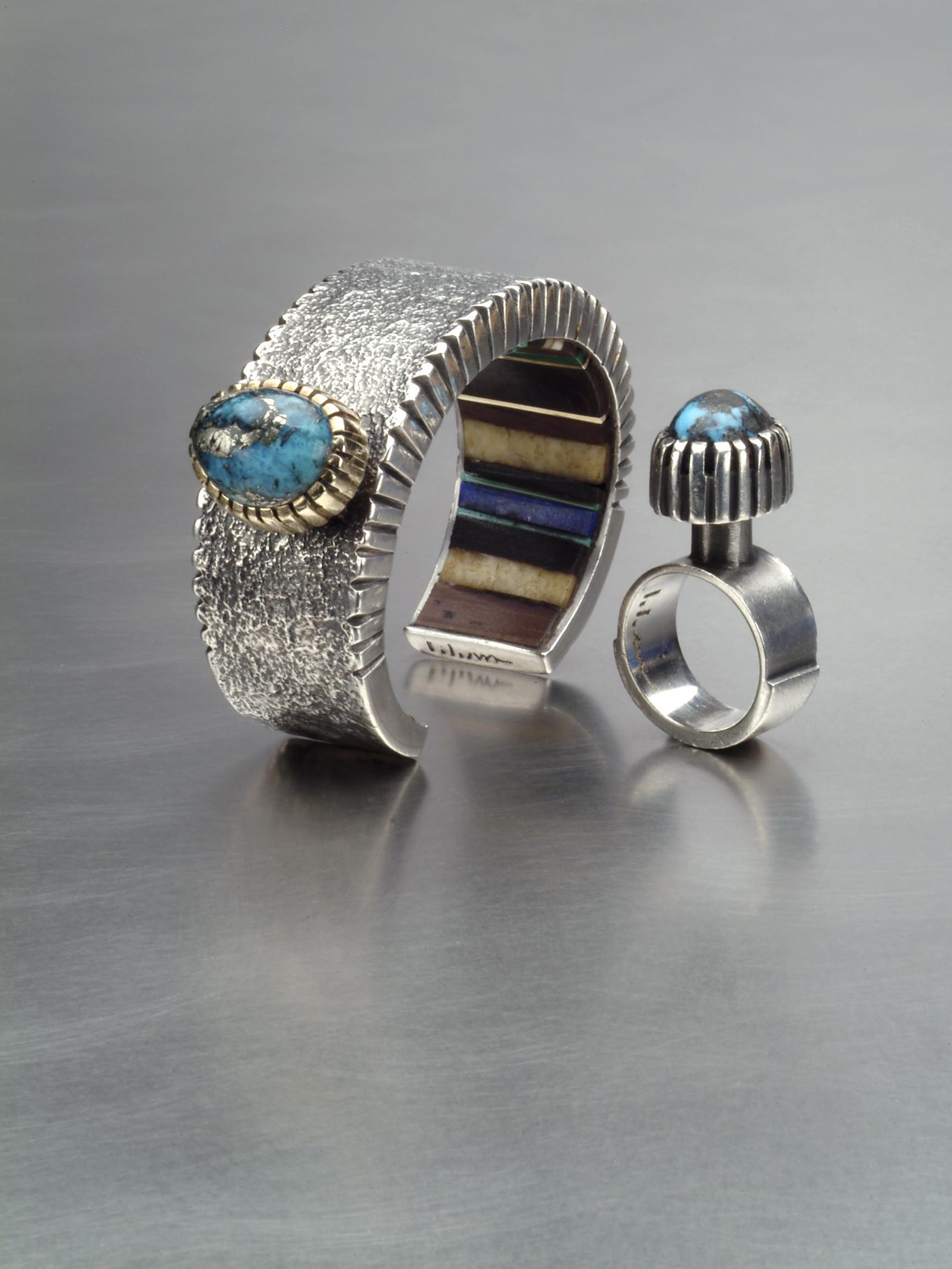 Bracelet and ring by Charles Loloma
