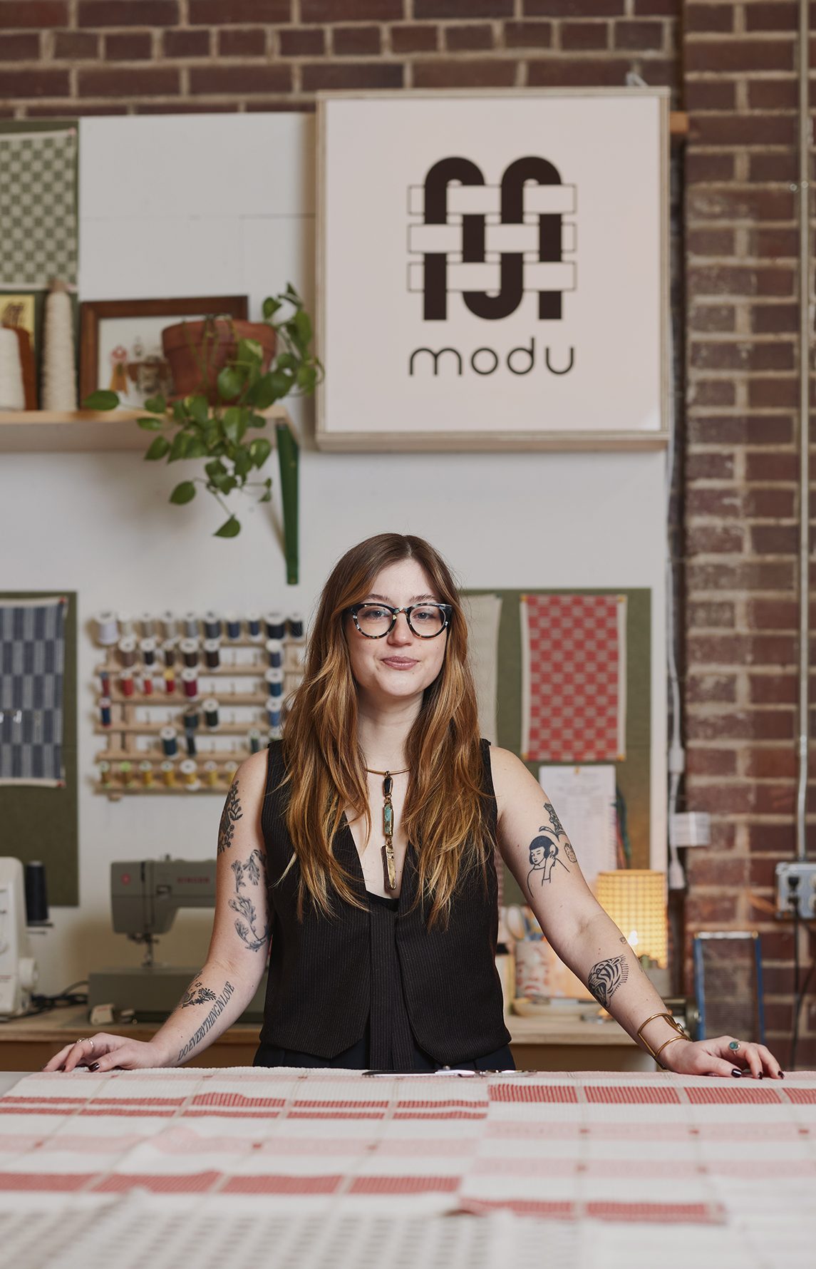 Molly Dudley in her studio