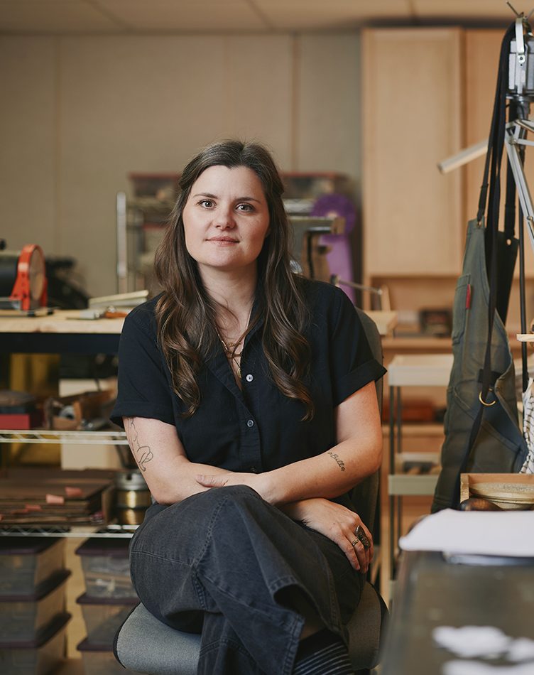 Ashley Buchanan in her studio.