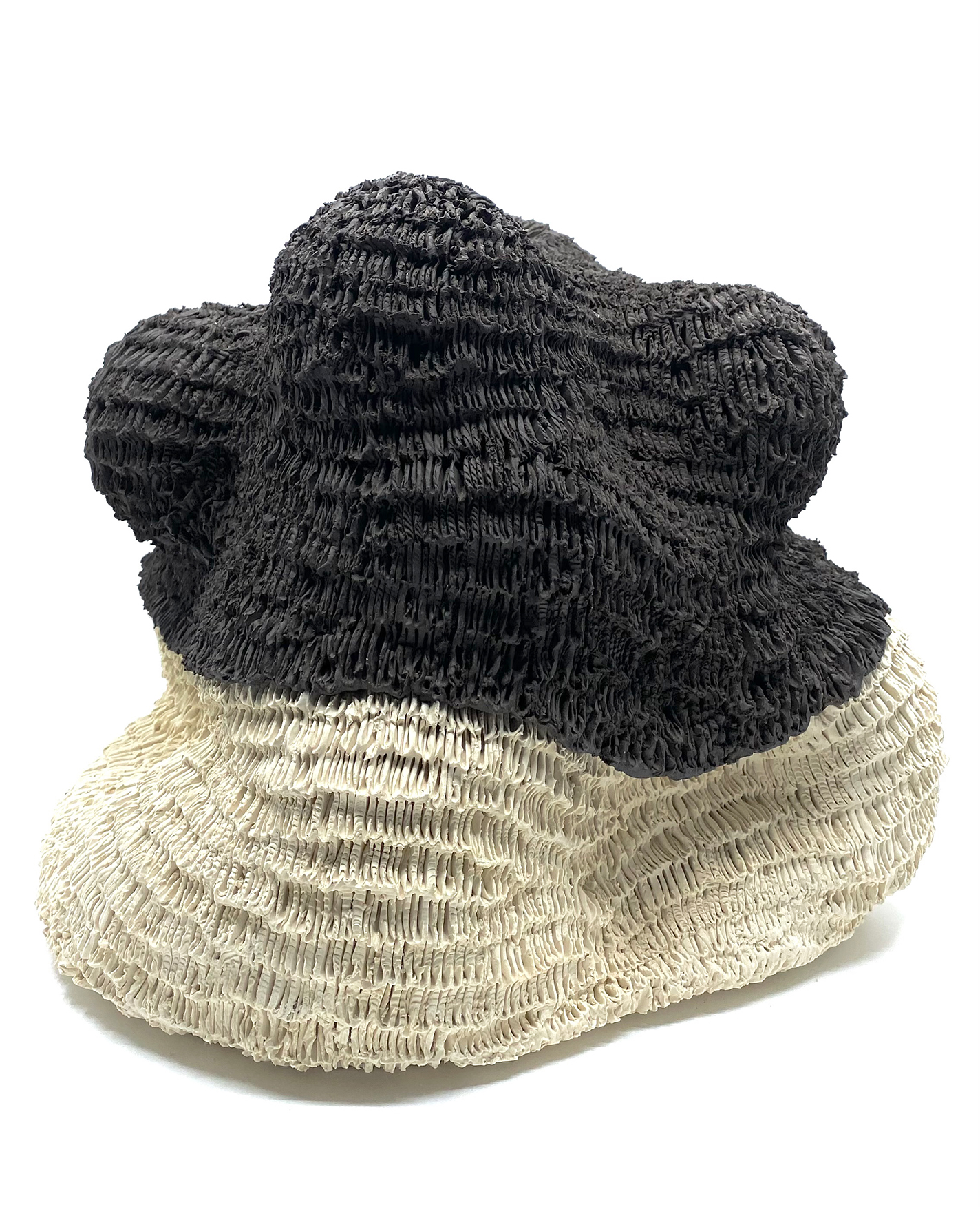 Textured ceramic sculpture