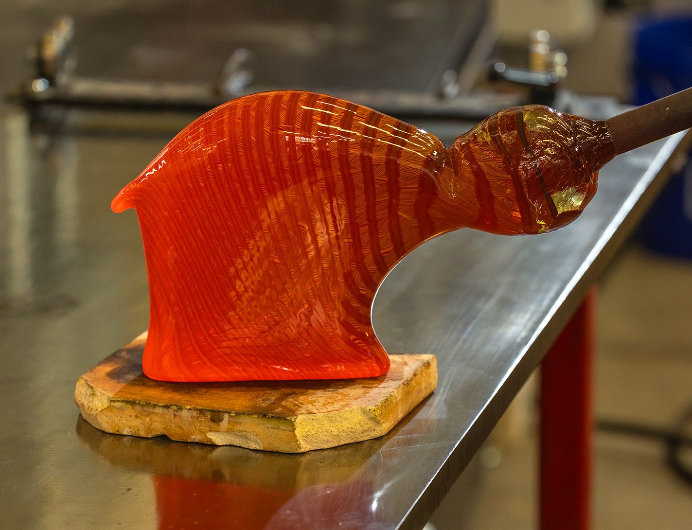 Shaping the bear’s base.