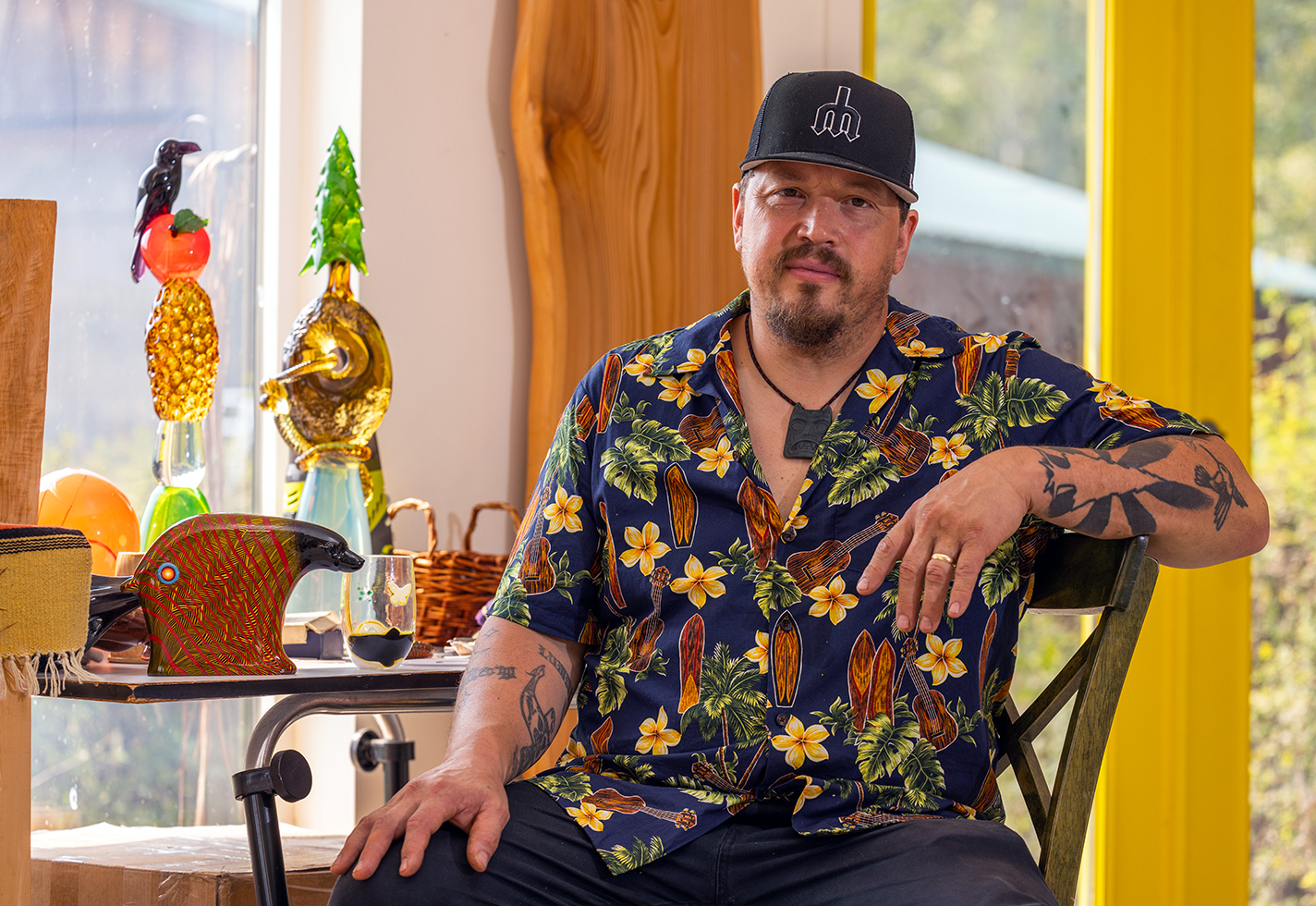 Dan Friday at his home studio in Sedro-Woolley, Washington.
