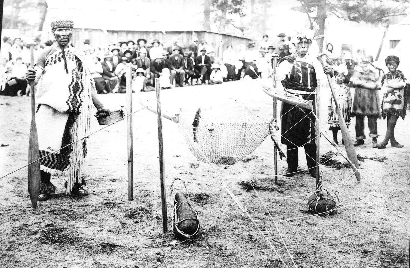 Reef net teaching, 1890.