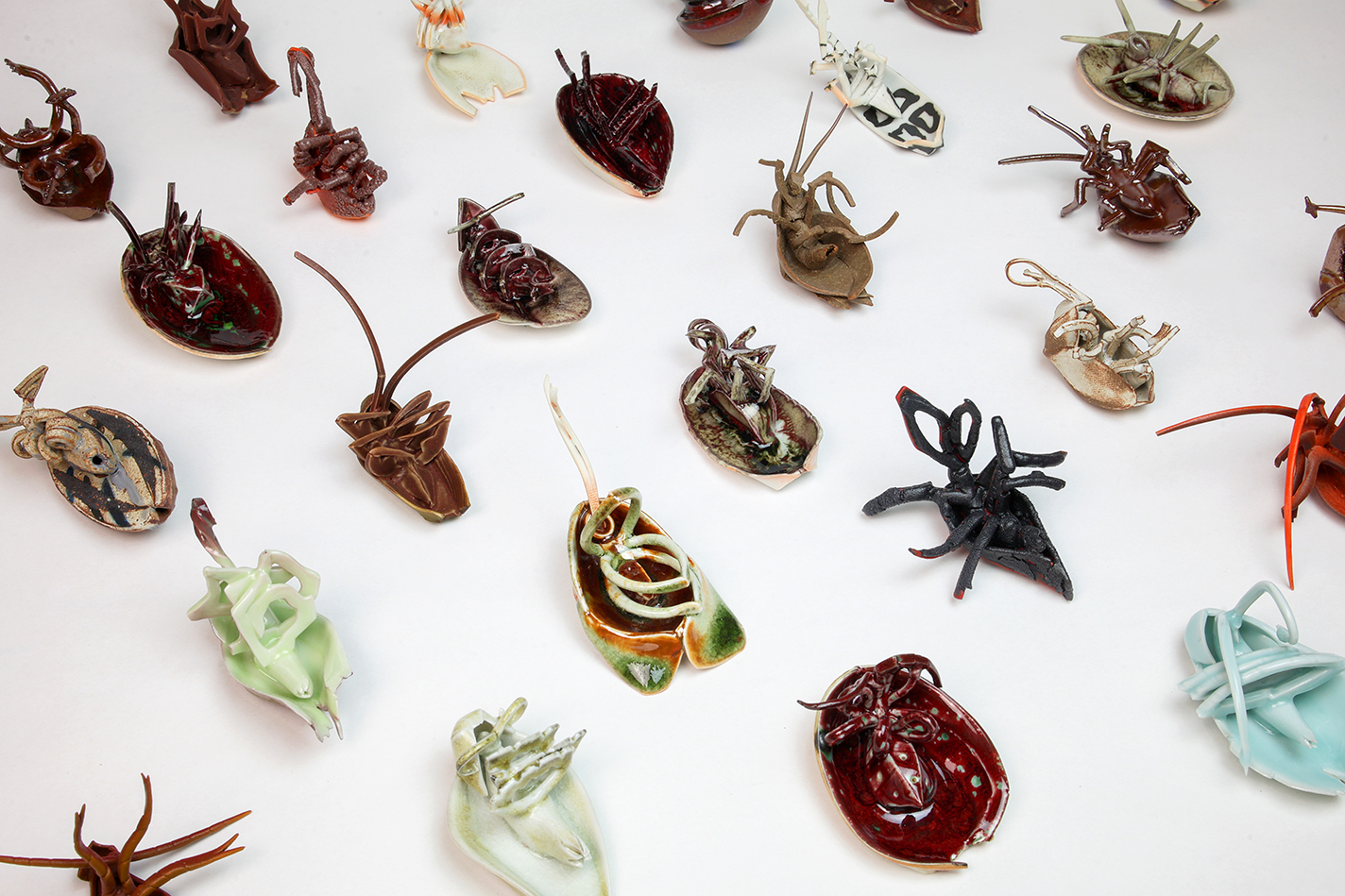 Porcelain and stoneware bugs