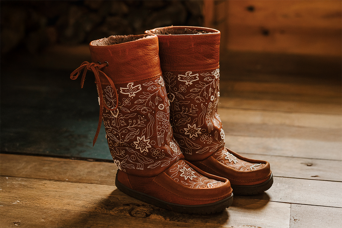 Beaded mukluks