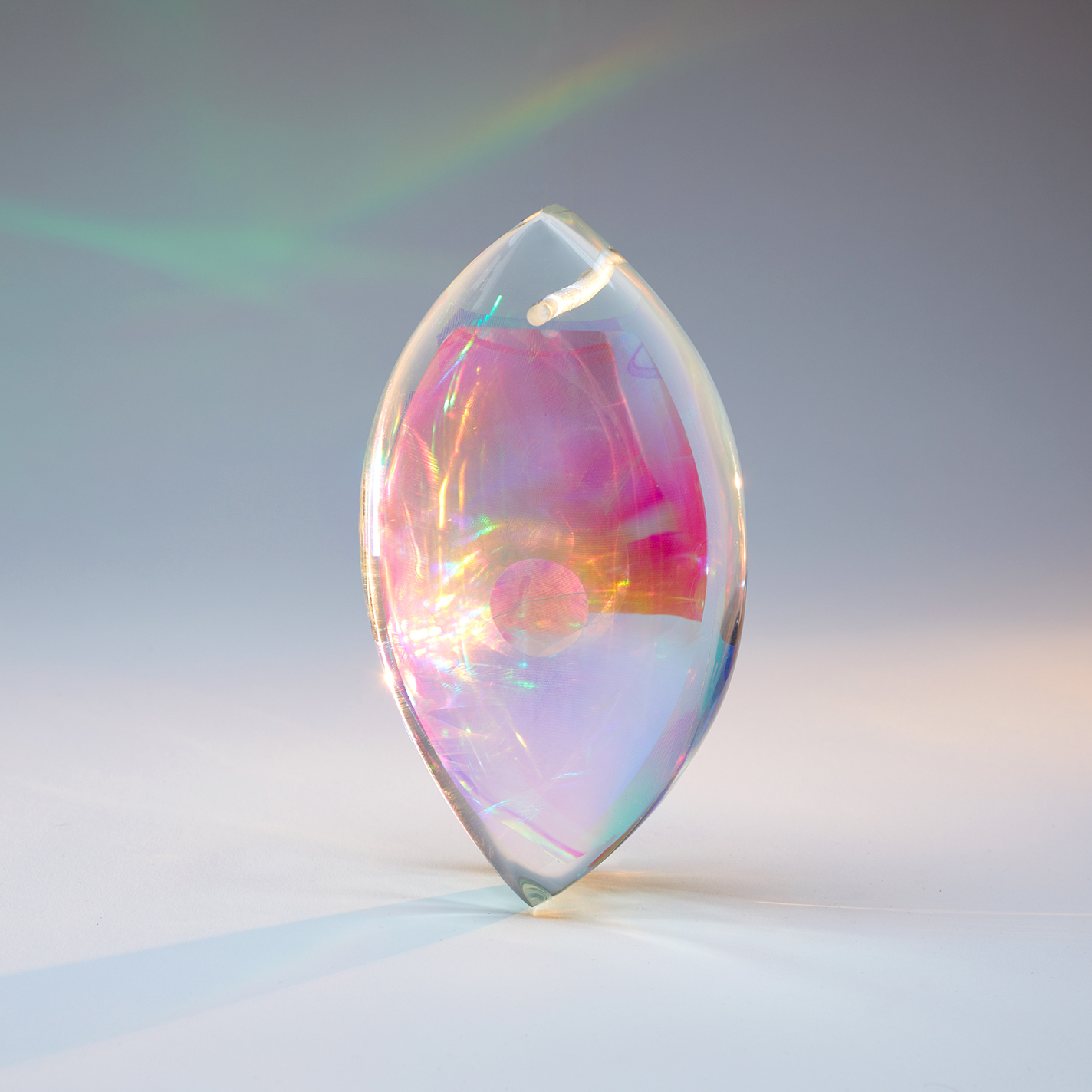 Hologram in hand-ground glass